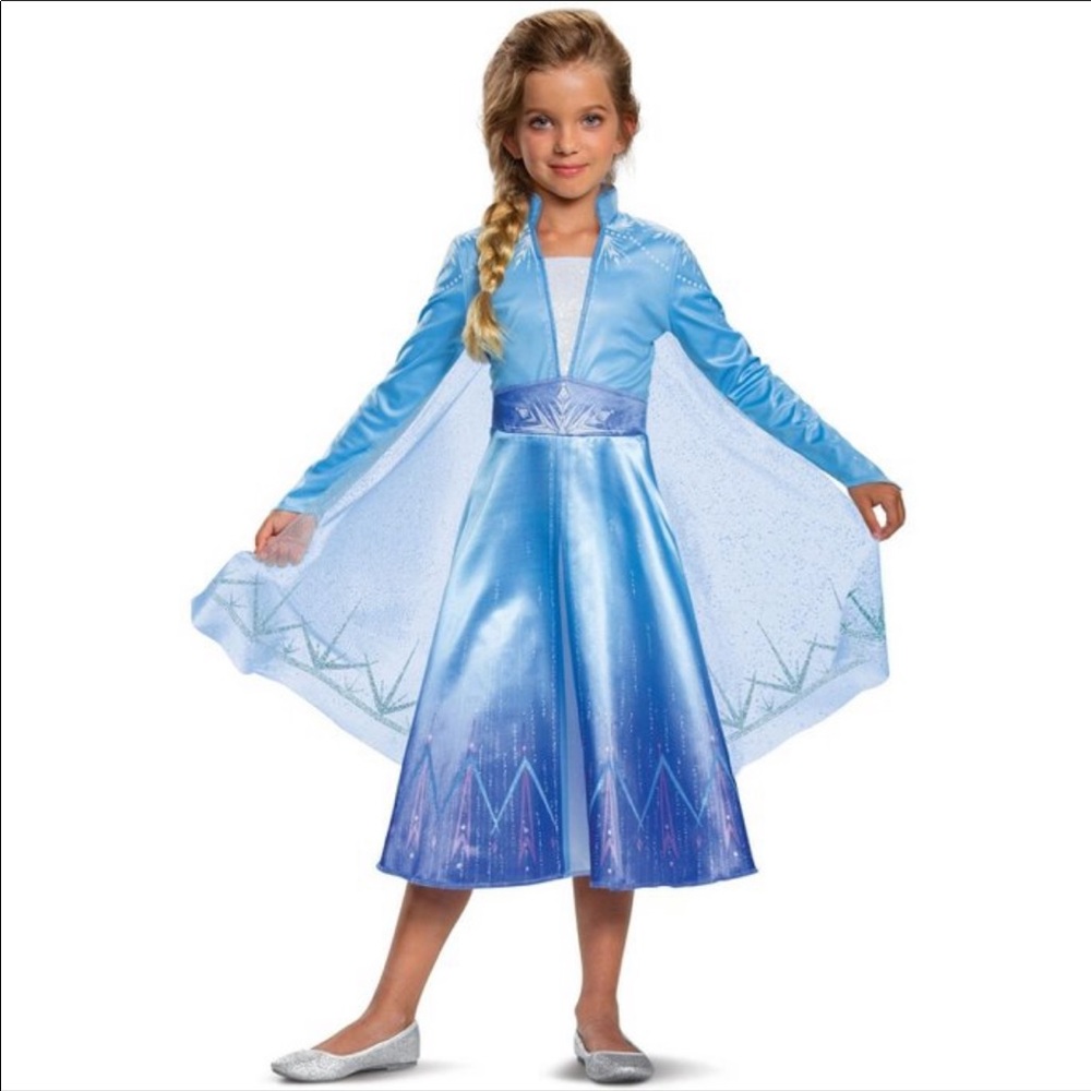 Disney Light Blue and Dark Blue Elsa-Inspired Princess Costume